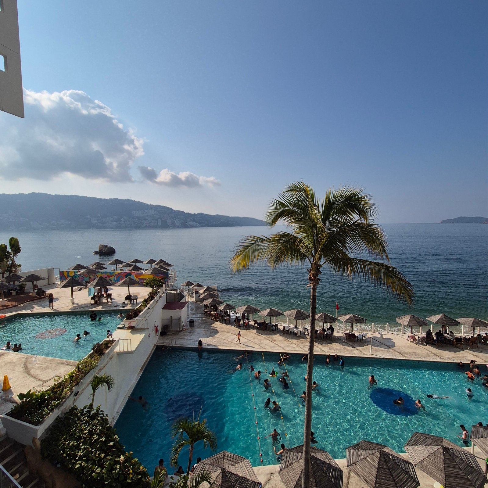 Atardecer sobre el Océano Pacífico desde Torres Gemelas, Acapulco